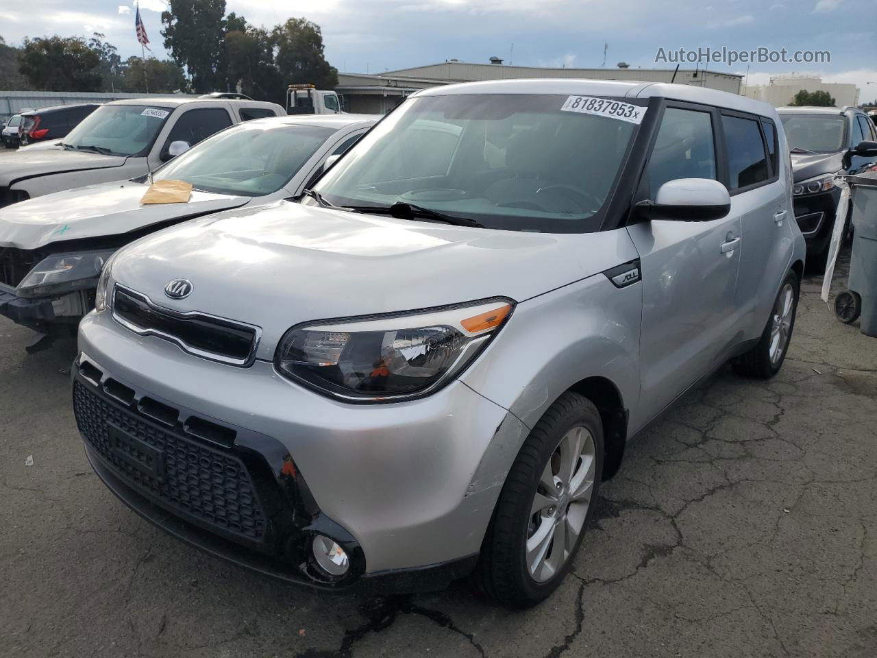 2016 Kia Soul + Серебряный vin: KNDJP3A51G7858638