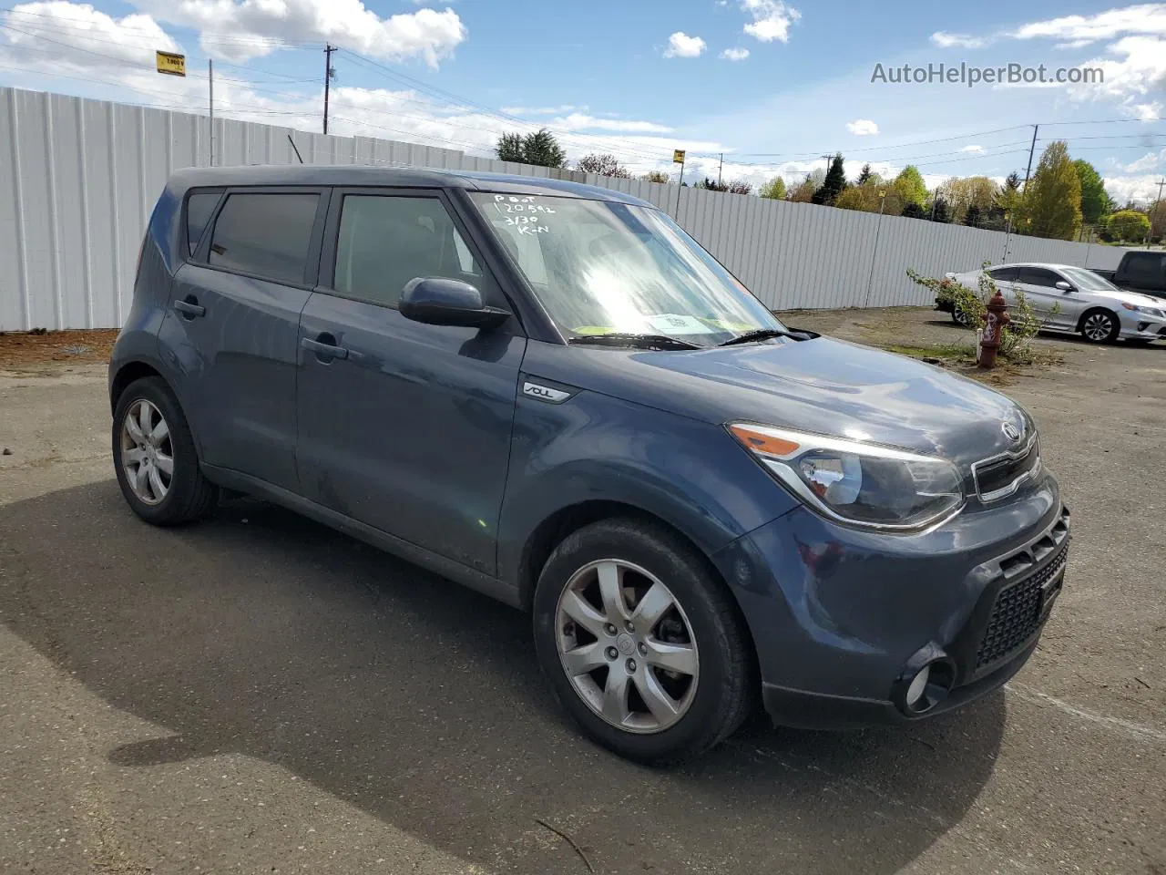 2016 Kia Soul + Blue vin: KNDJP3A52G7261482