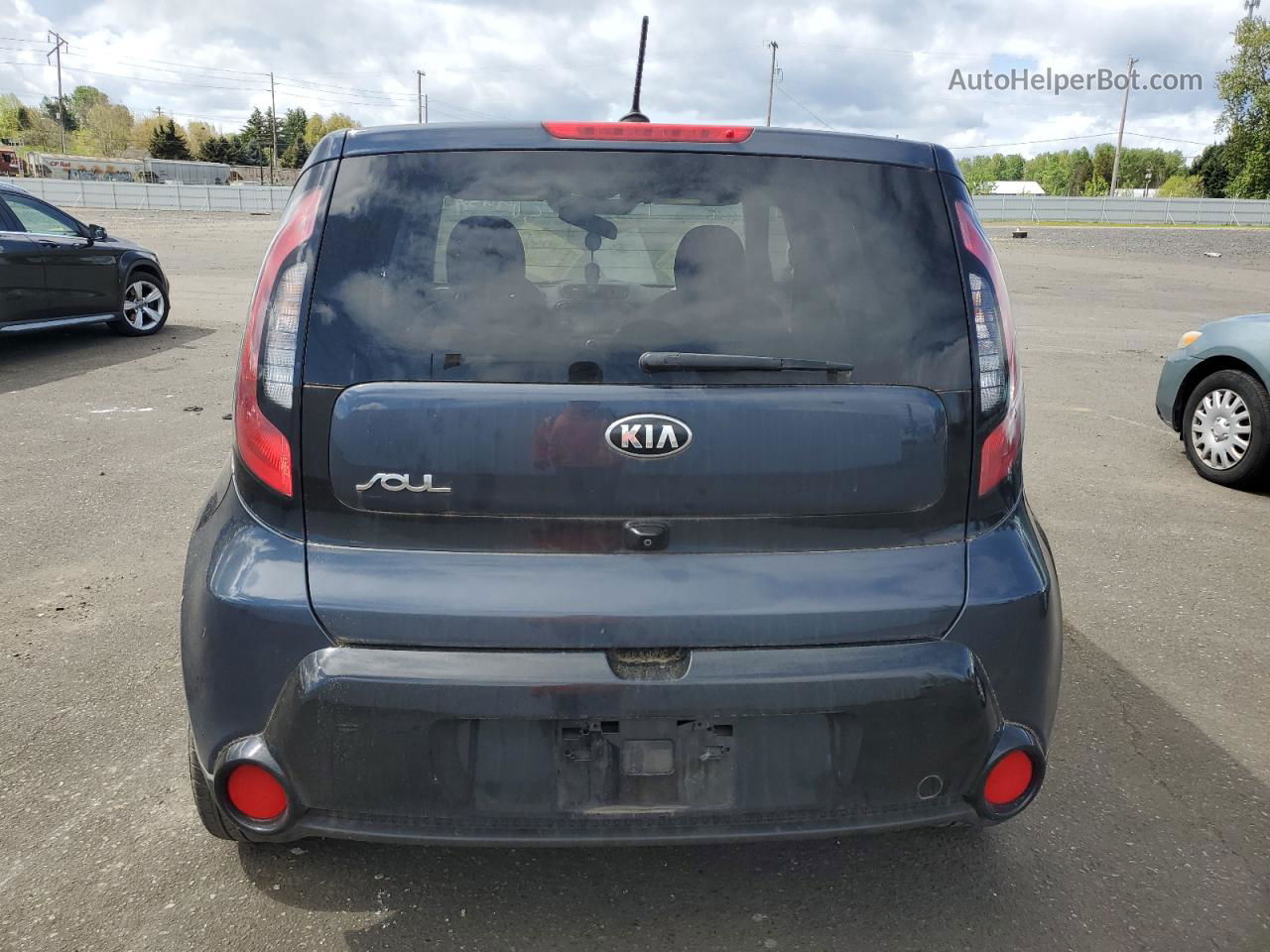 2016 Kia Soul + Blue vin: KNDJP3A52G7261482