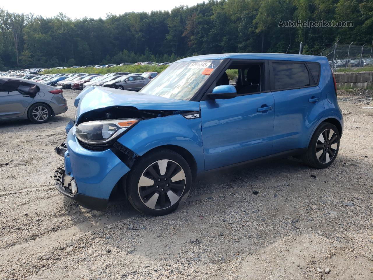 2016 Kia Soul + Синий vin: KNDJP3A52G7357077