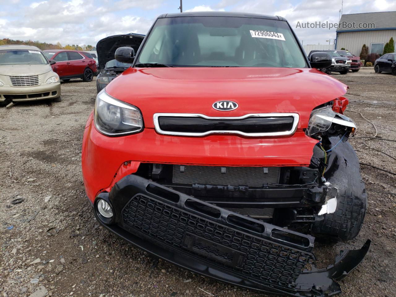 2016 Kia Soul + Red vin: KNDJP3A52G7380312