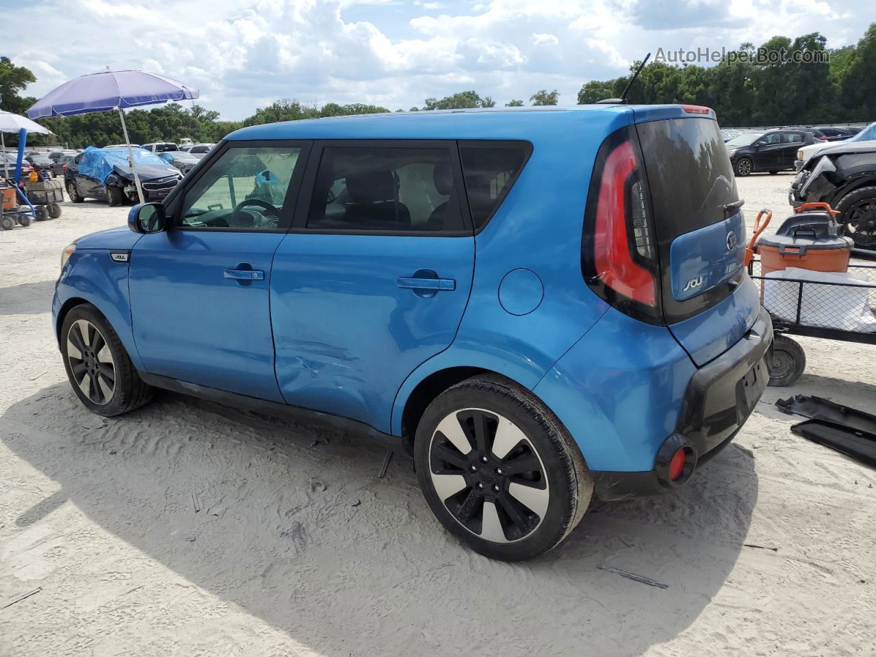 2016 Kia Soul + Синий vin: KNDJP3A52G7402731