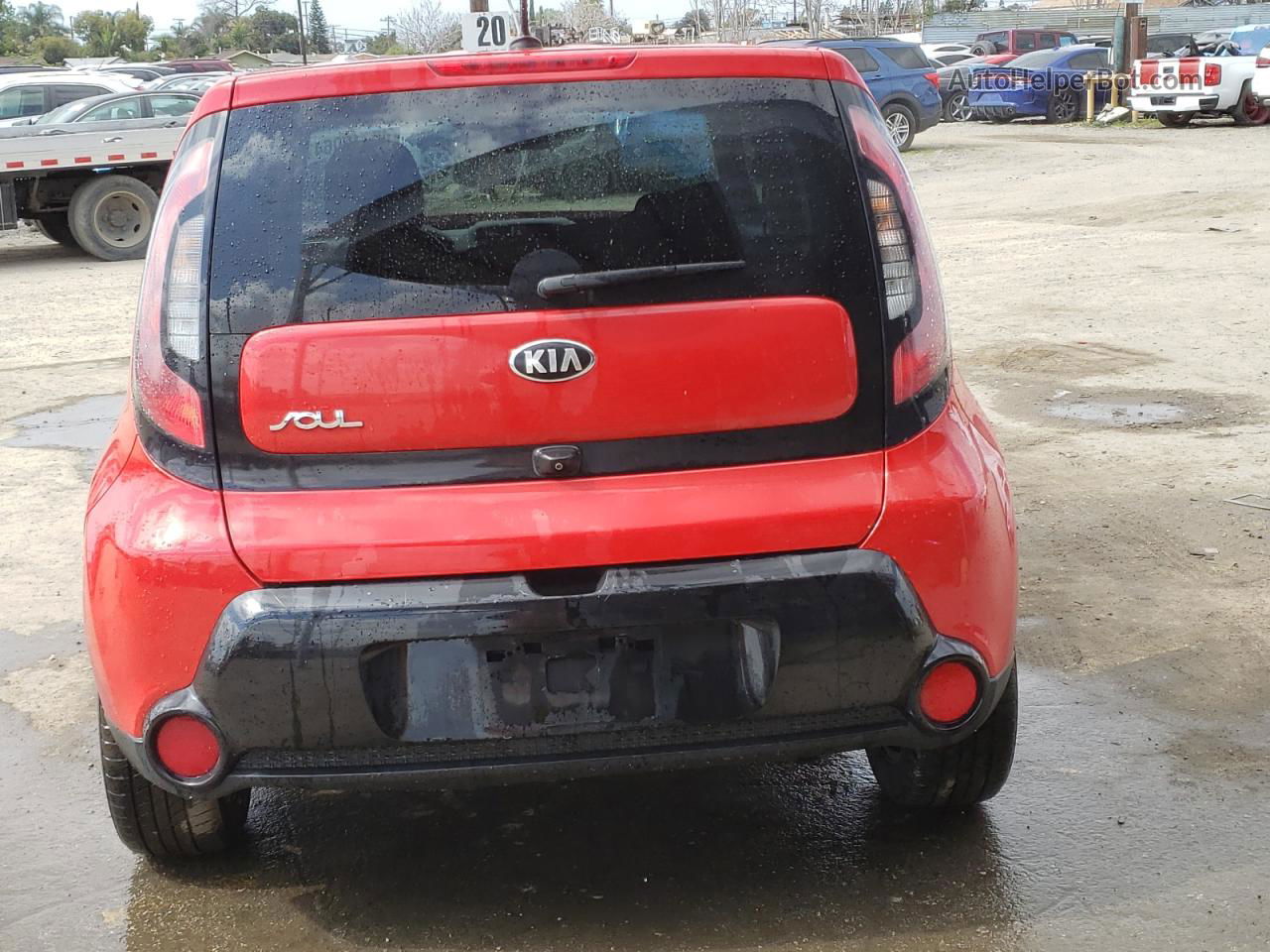 2016 Kia Soul + Red vin: KNDJP3A52G7876128