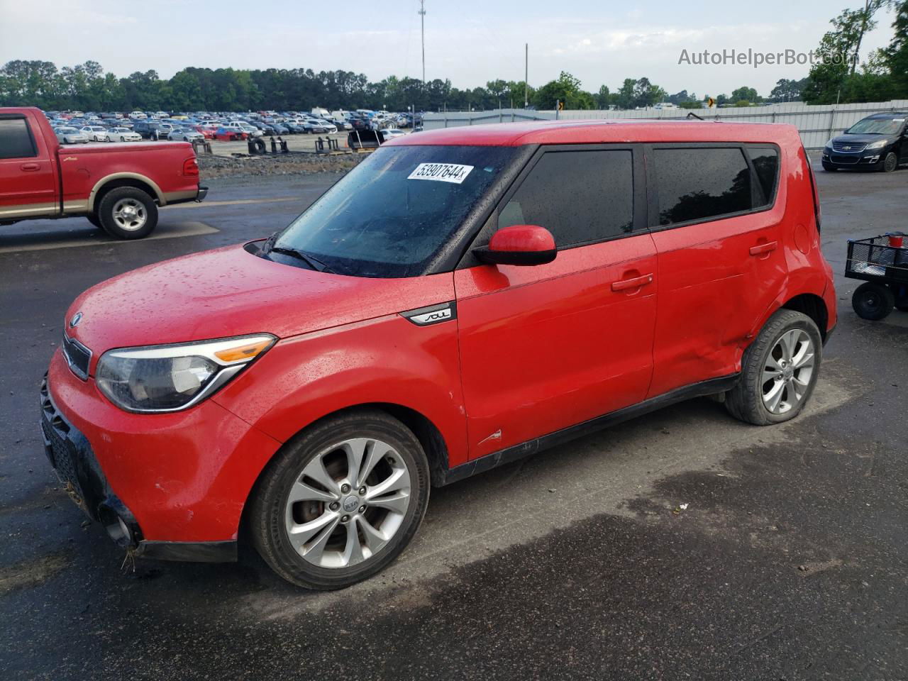 2016 Kia Soul + Red vin: KNDJP3A53G7824054