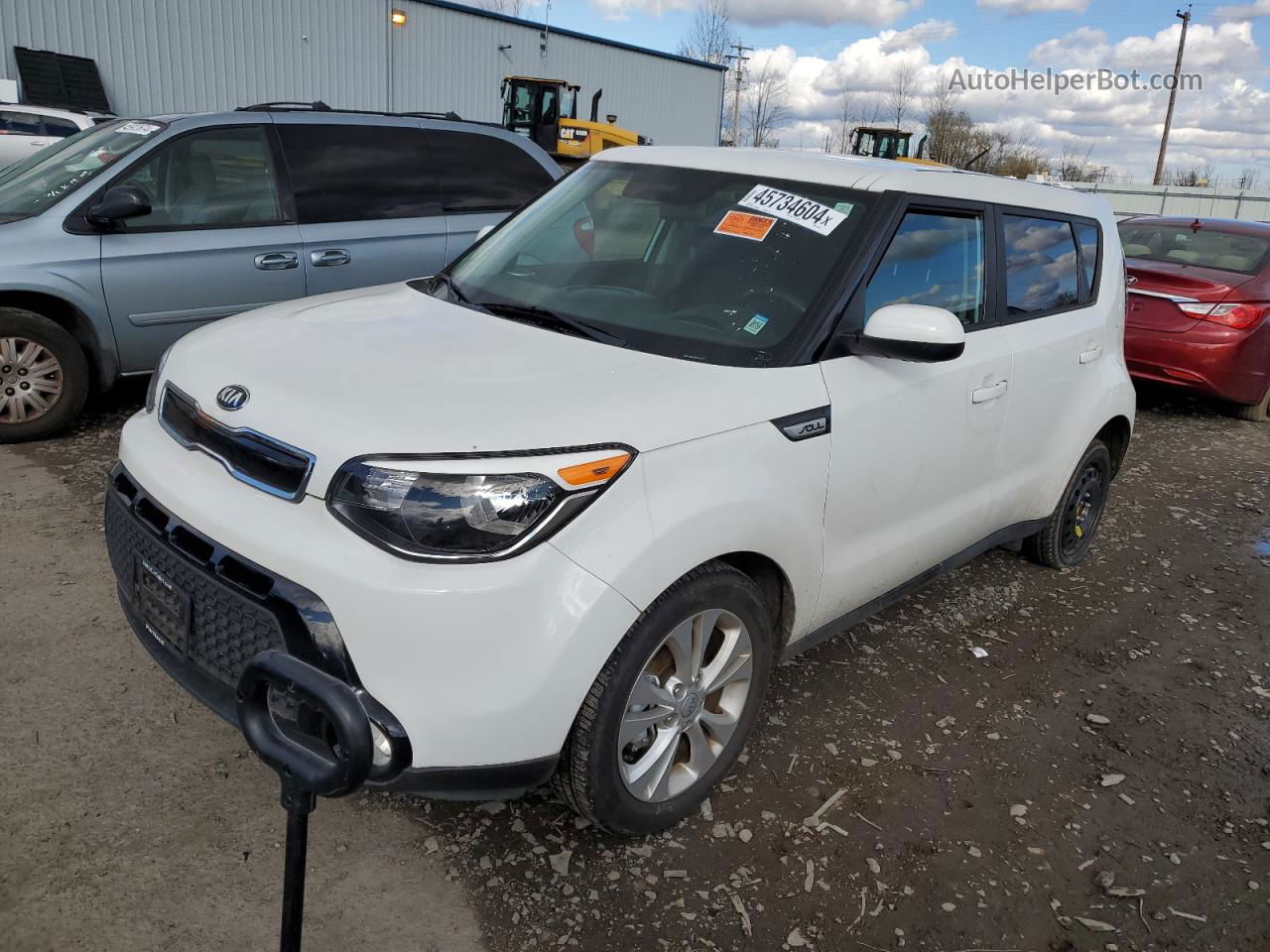 2016 Kia Soul + Белый vin: KNDJP3A56G7349175