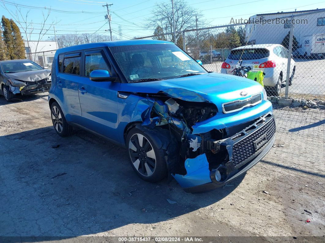 2016 Kia Soul + Blue vin: KNDJP3A56G7350780