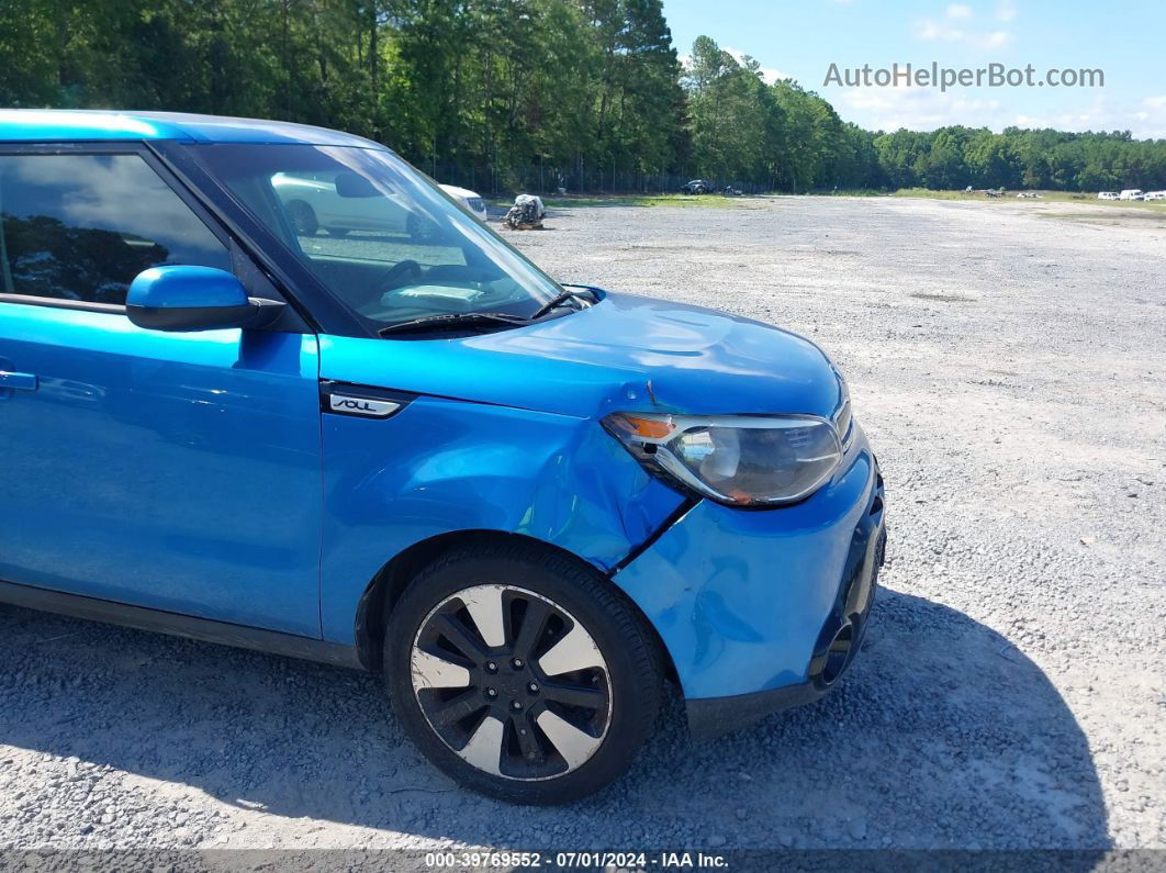 2016 Kia Soul + Blue vin: KNDJP3A56G7385948