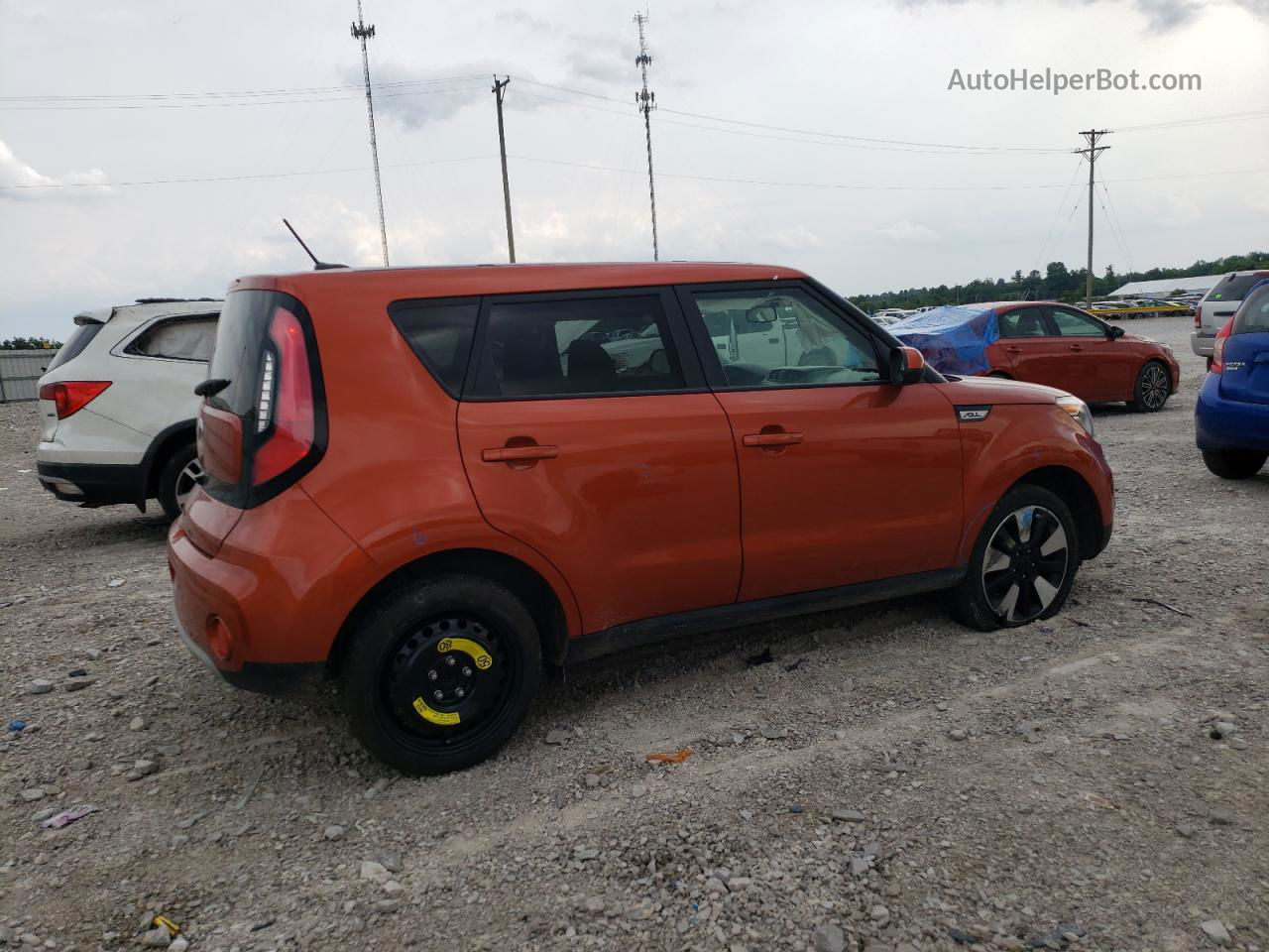 2019 Kia Soul + Orange vin: KNDJP3A56K7669136