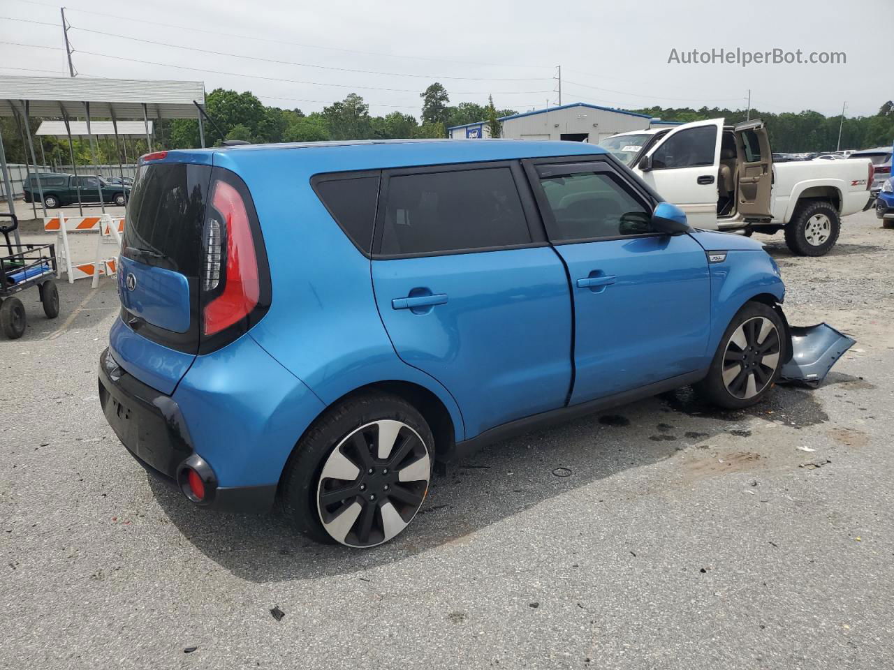 2016 Kia Soul + Blue vin: KNDJP3A58G7329879