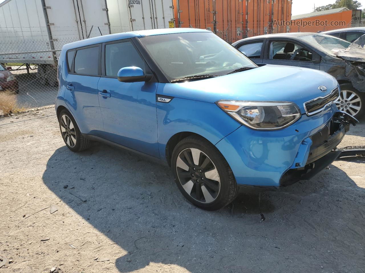 2016 Kia Soul + Blue vin: KNDJP3A58G7363384