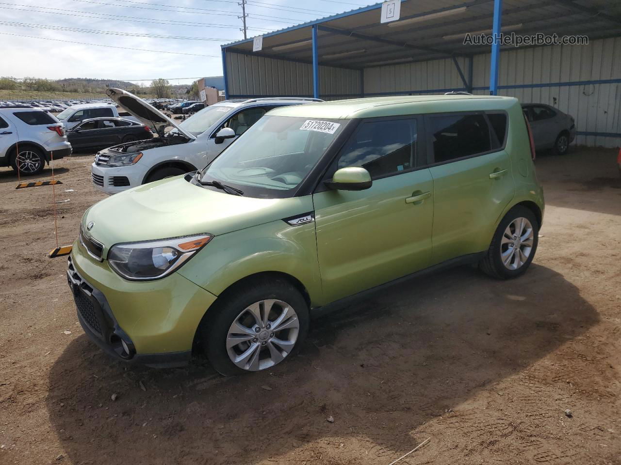 2016 Kia Soul + Green vin: KNDJP3A58G7862301