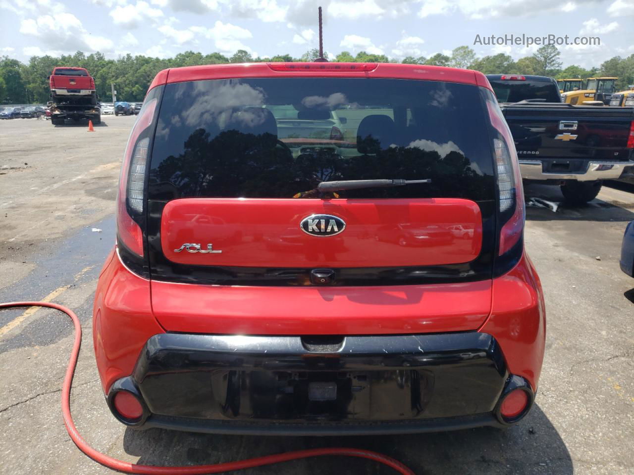 2016 Kia Soul + Красный vin: KNDJP3A58G7863867