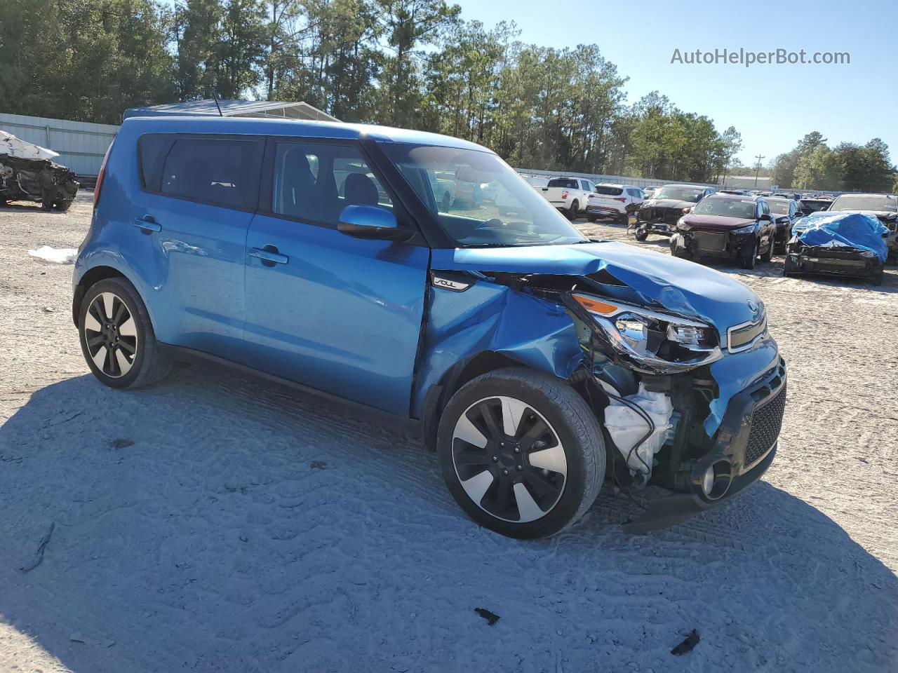 2016 Kia Soul + Синий vin: KNDJP3A59G7301850