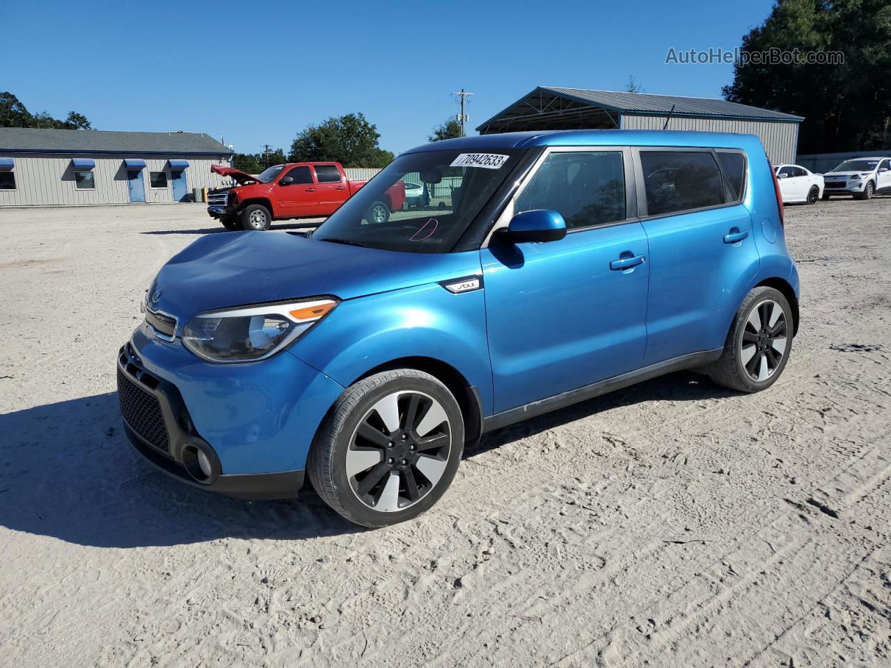 2016 Kia Soul + Blue vin: KNDJP3A59G7301850