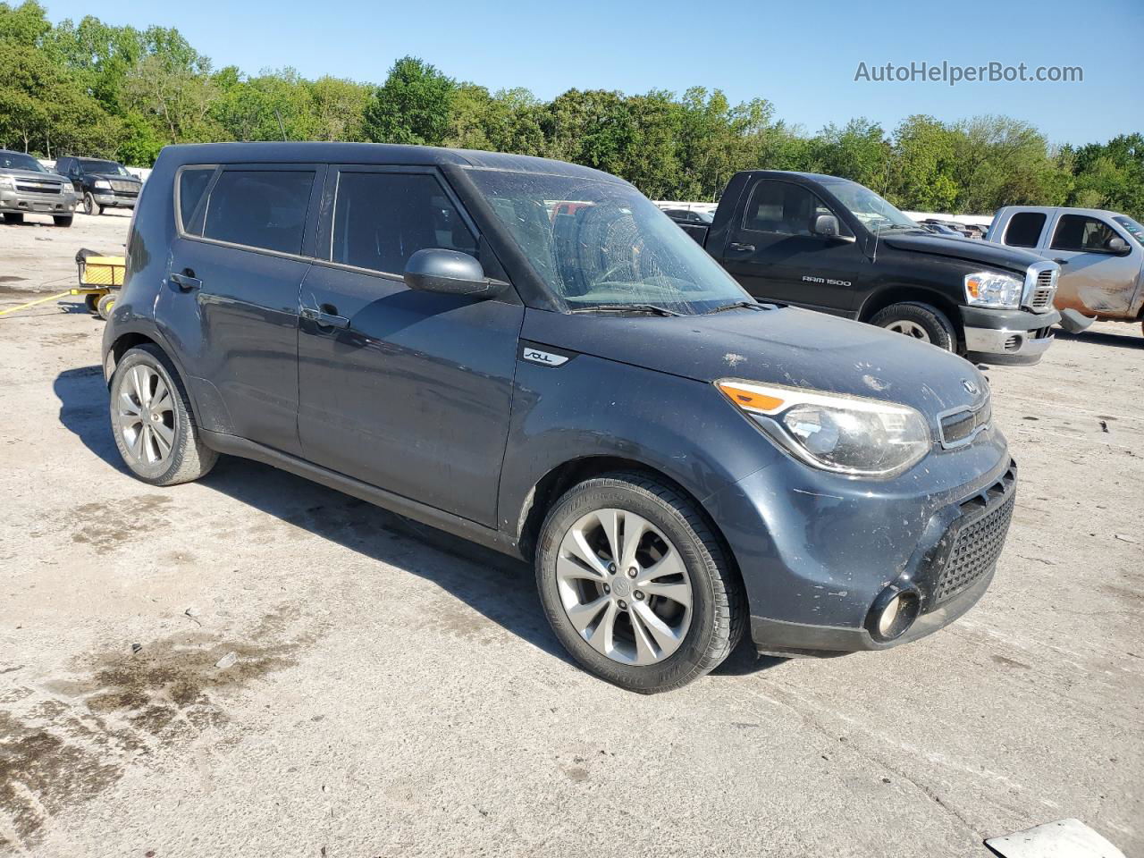 2016 Kia Soul + Синий vin: KNDJP3A59G7336632