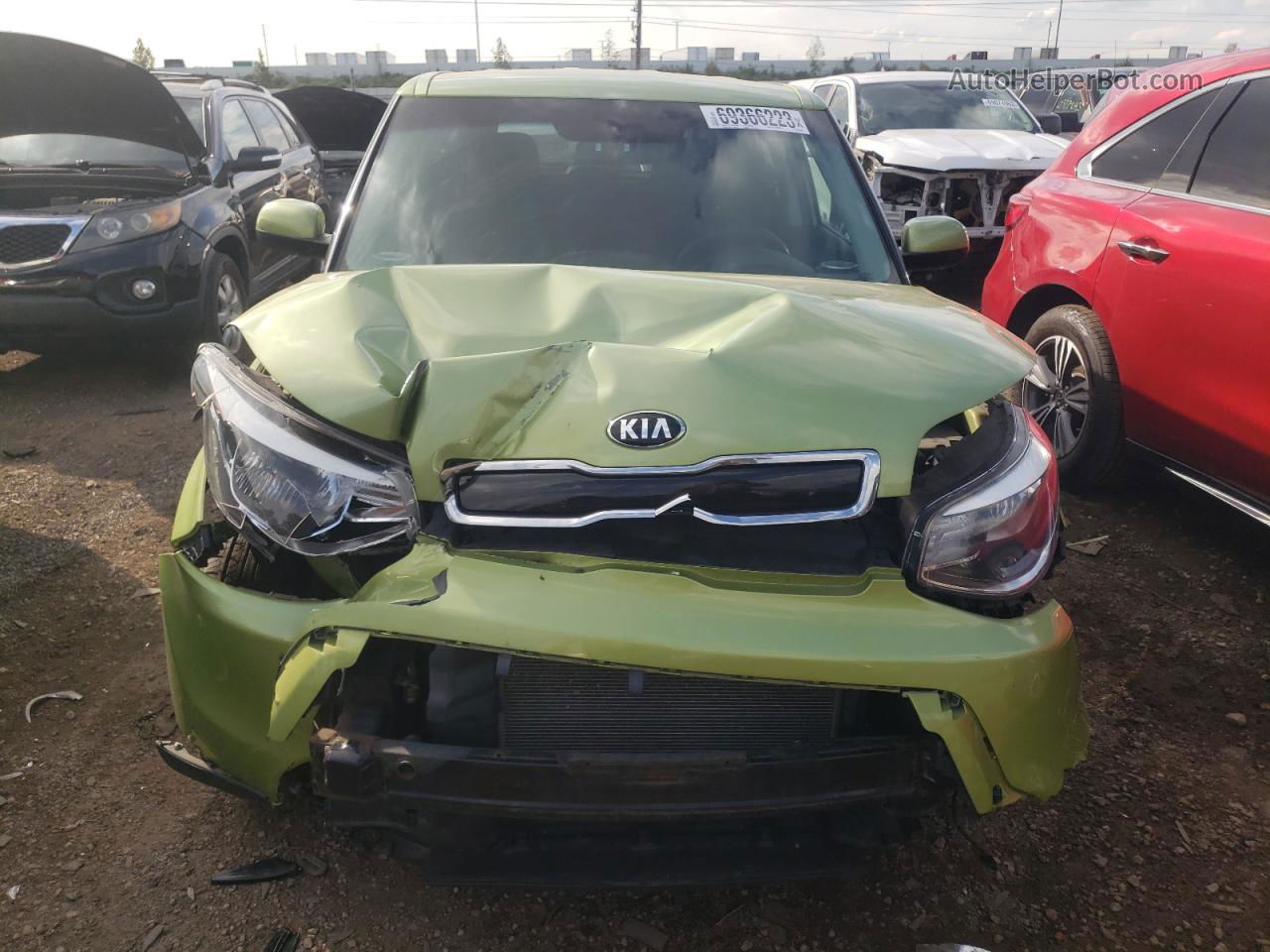 2016 Kia Soul + Green vin: KNDJP3A59G7864736