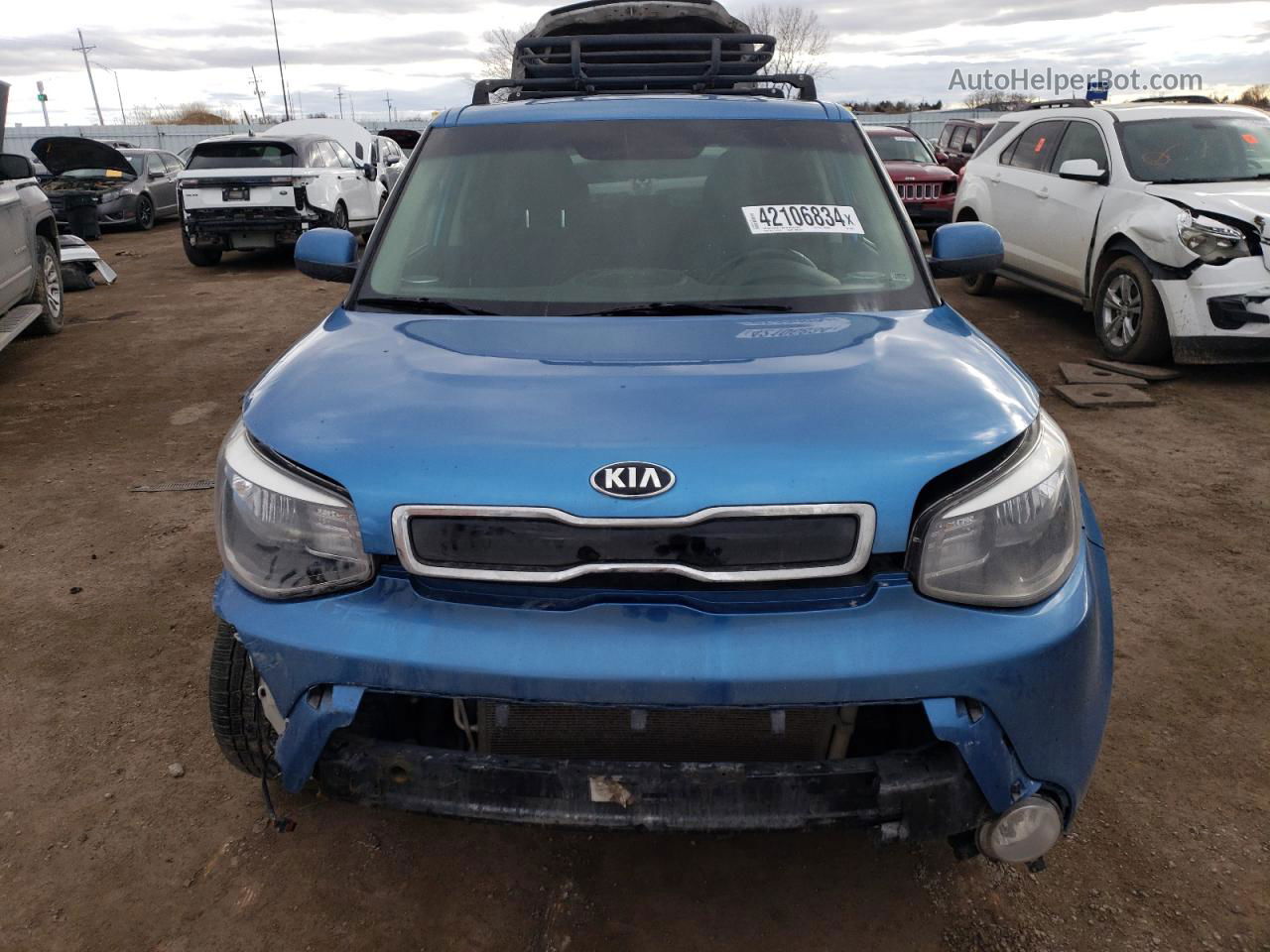 2016 Kia Soul + Blue vin: KNDJP3A5XG7360387