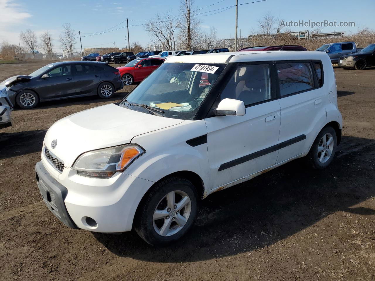 2010 Kia Soul  White vin: KNDJT2A10A7121151