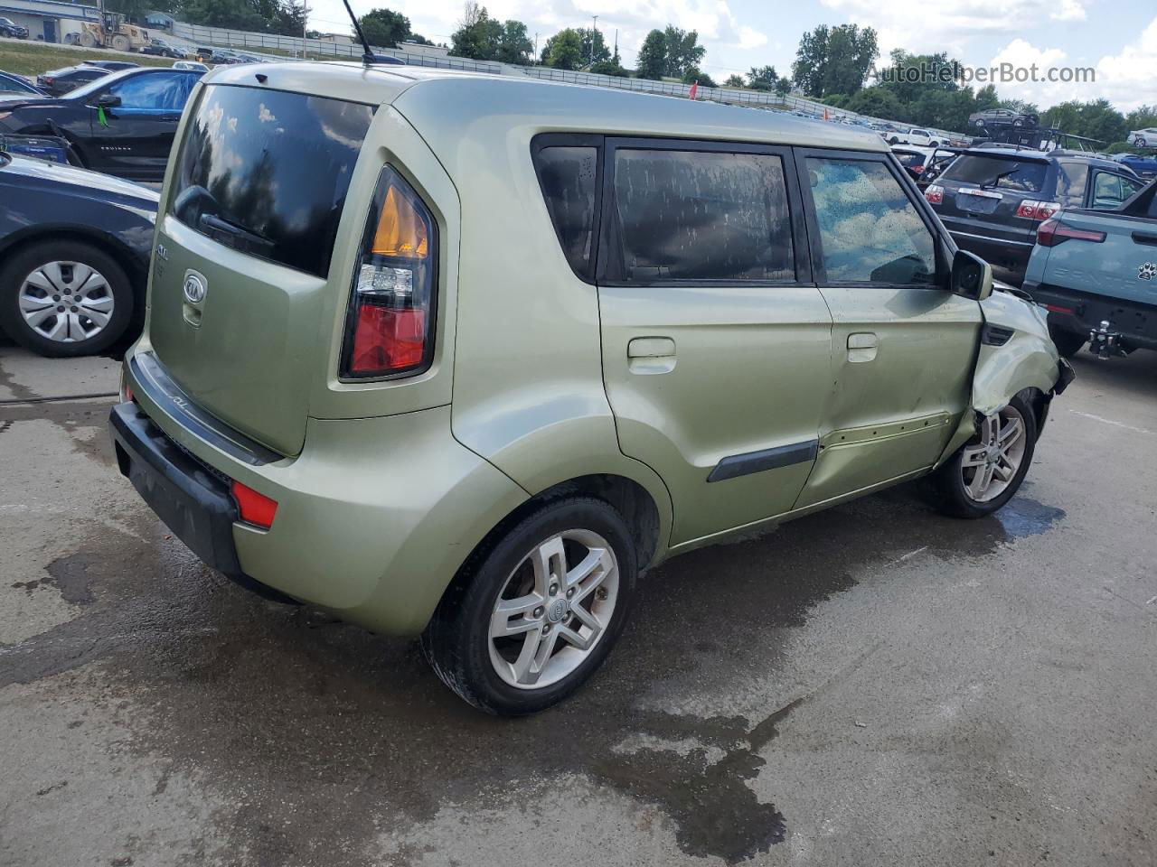 2010 Kia Soul + Зеленый vin: KNDJT2A20A7103631