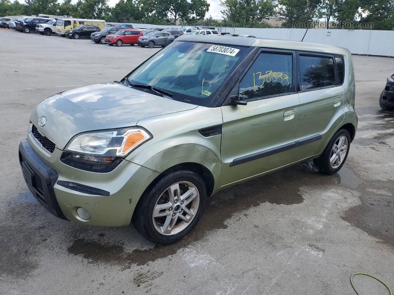 2010 Kia Soul + Зеленый vin: KNDJT2A20A7103631