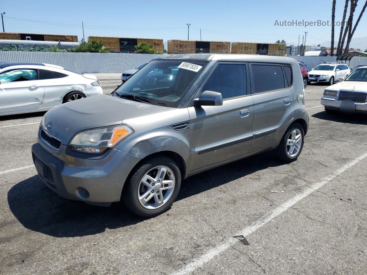 2010 Kia Soul + Gray vin: KNDJT2A20A7161030