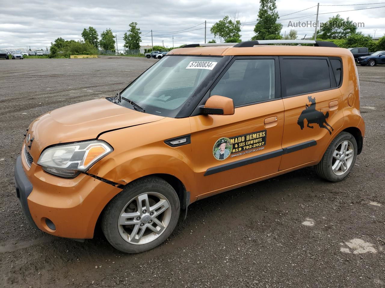 2010 Kia Soul + Orange vin: KNDJT2A20A7183447