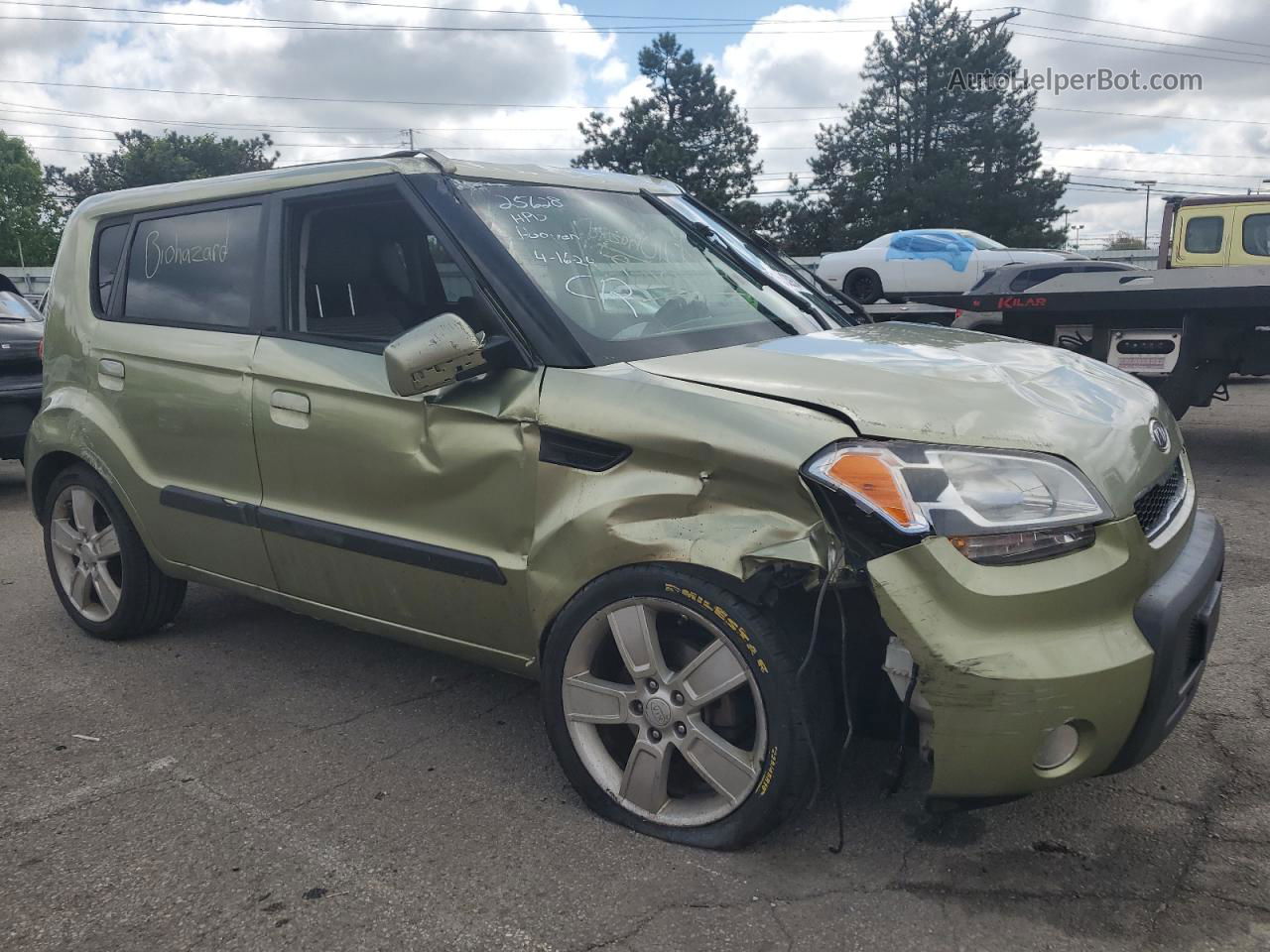 2010 Kia Soul + Зеленый vin: KNDJT2A21A7046016