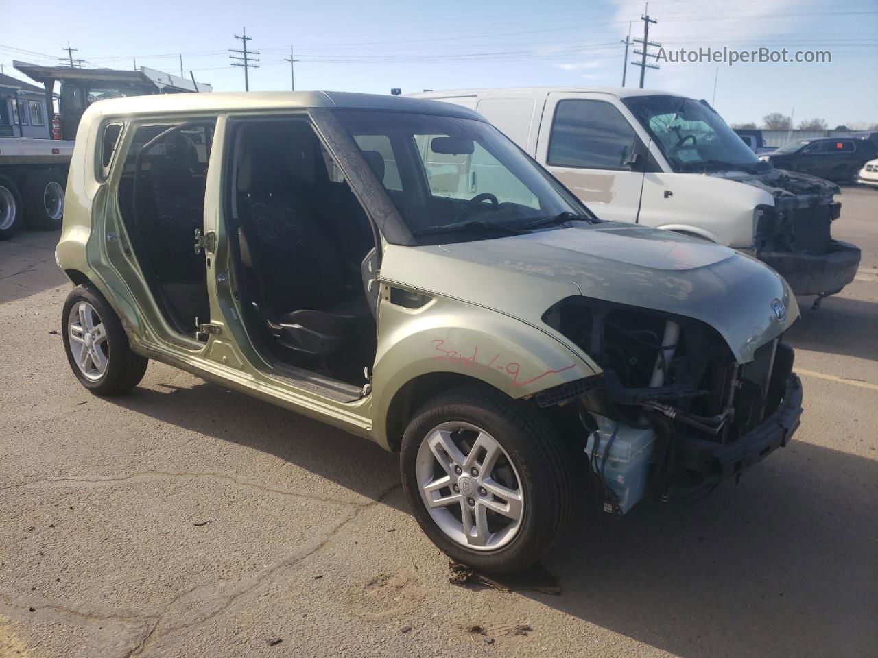 2010 Kia Soul + Зеленый vin: KNDJT2A21A7059459