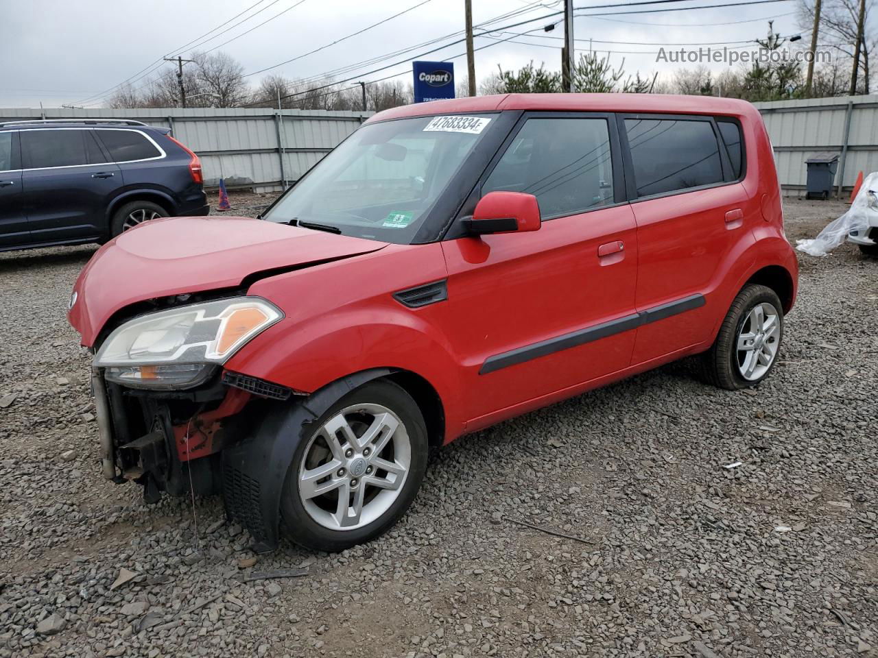 2010 Kia Soul + Red vin: KNDJT2A21A7106733