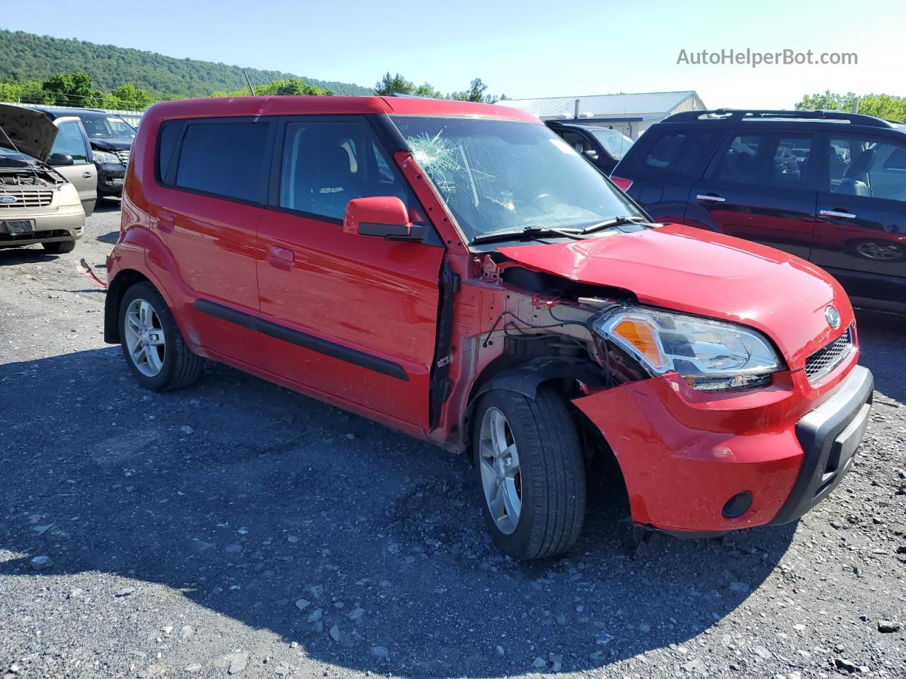 2010 Kia Soul + Red vin: KNDJT2A23A7039231