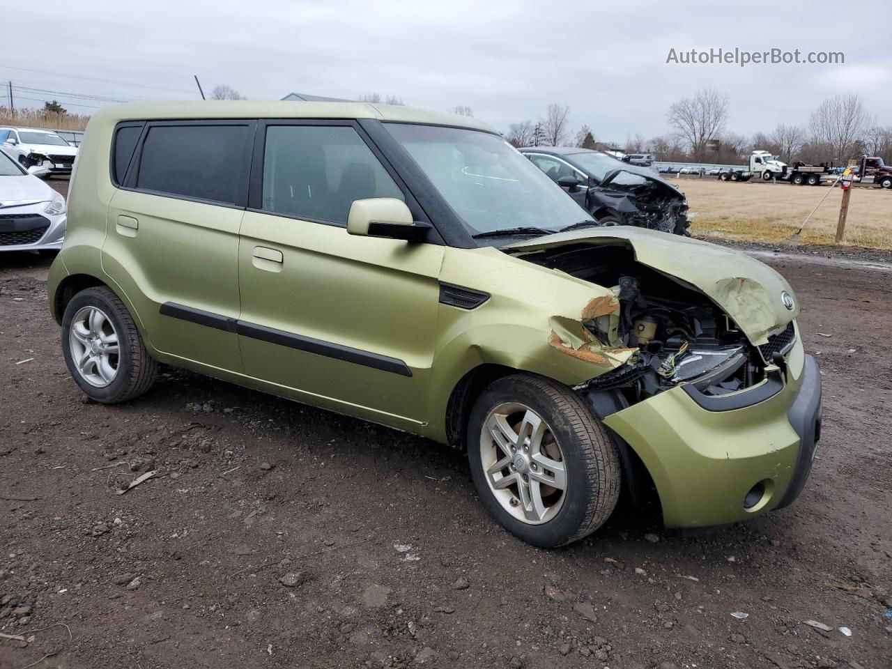 2010 Kia Soul + Green vin: KNDJT2A23A7068437