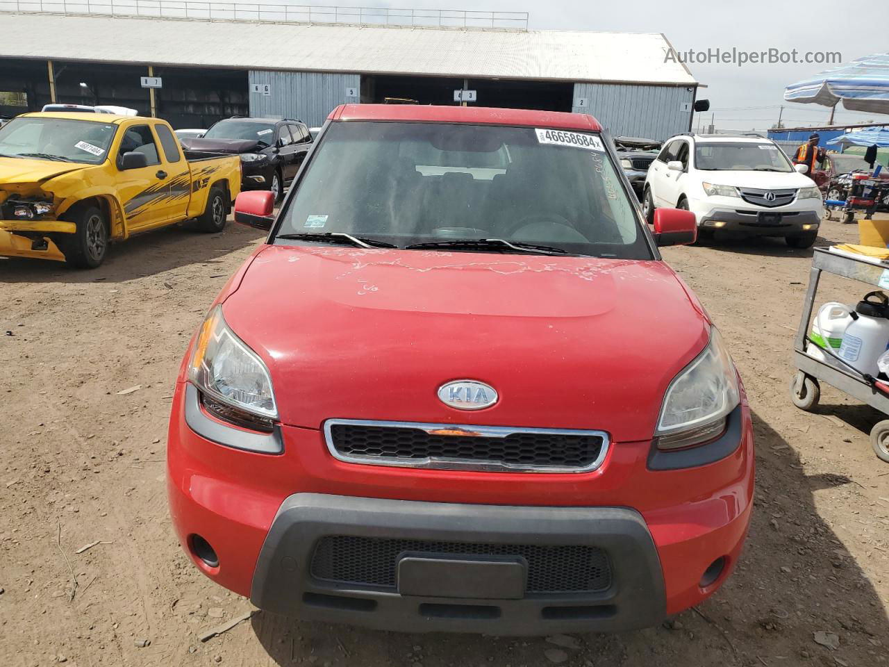 2010 Kia Soul + Red vin: KNDJT2A24A7103499