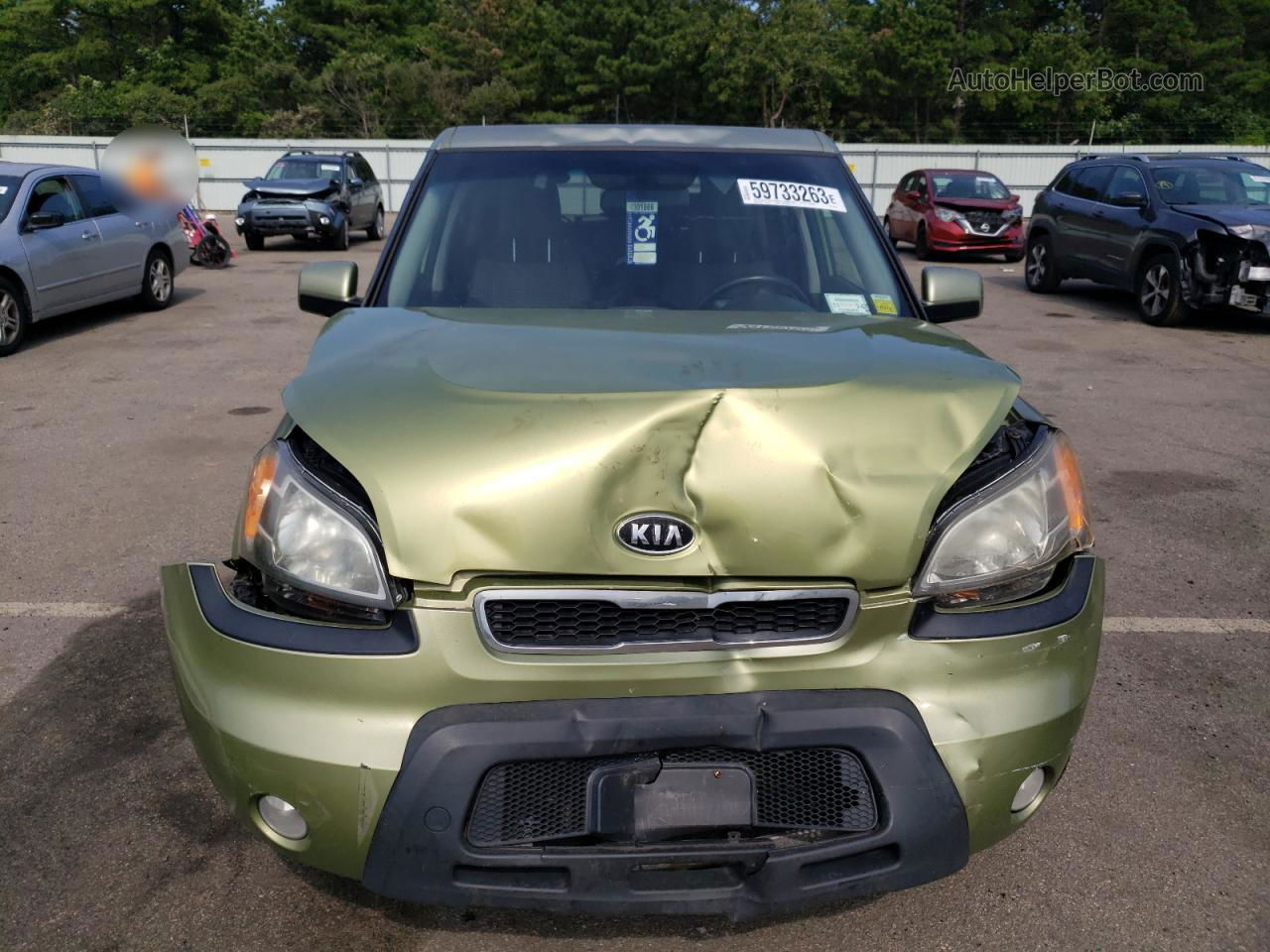 2010 Kia Soul + Зеленый vin: KNDJT2A24A7159104