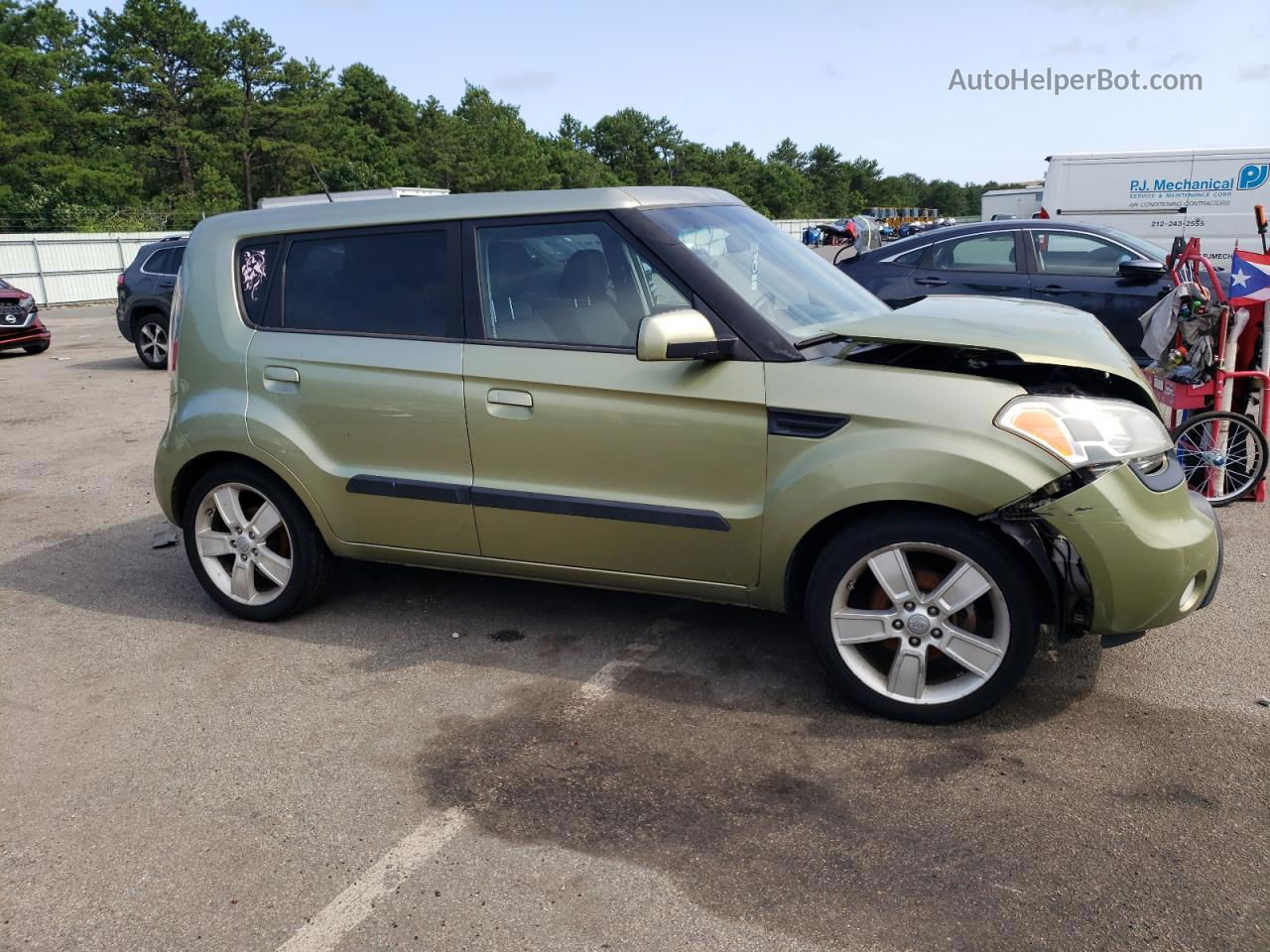 2010 Kia Soul + Зеленый vin: KNDJT2A24A7159104