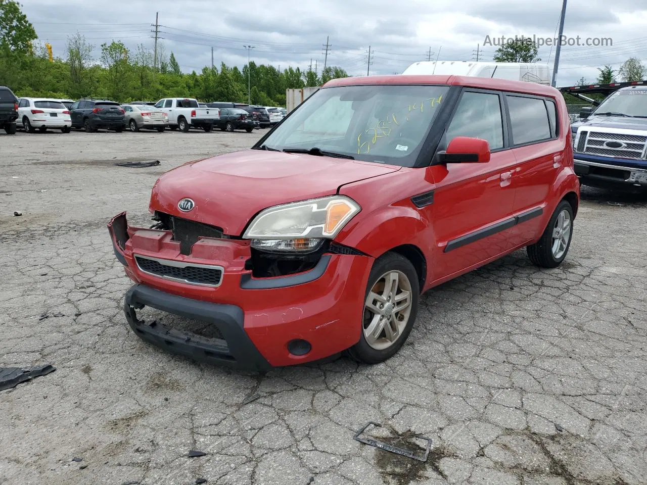 2010 Kia Soul + Red vin: KNDJT2A24A7164206