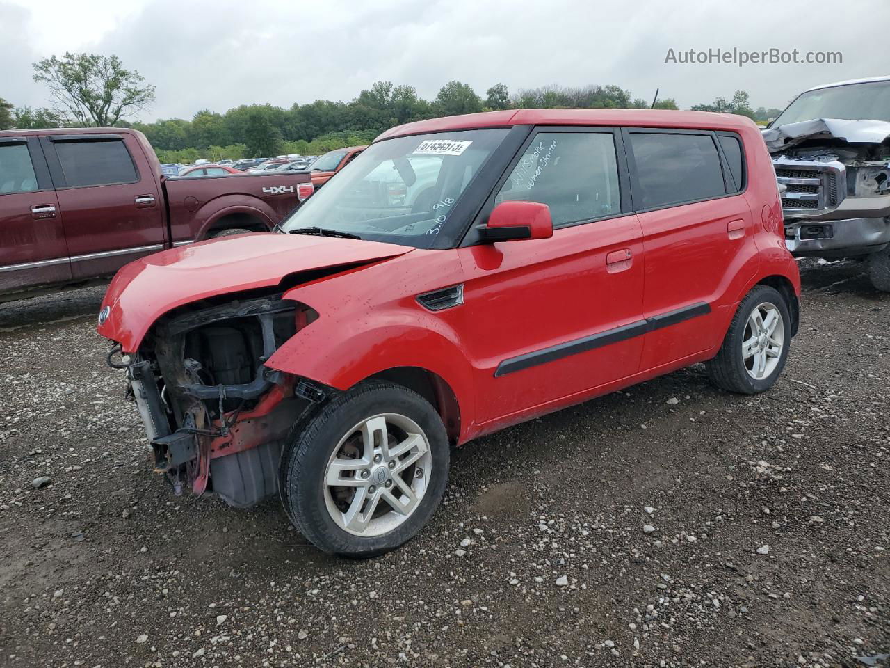 2010 Kia Soul + Red vin: KNDJT2A24A7180261