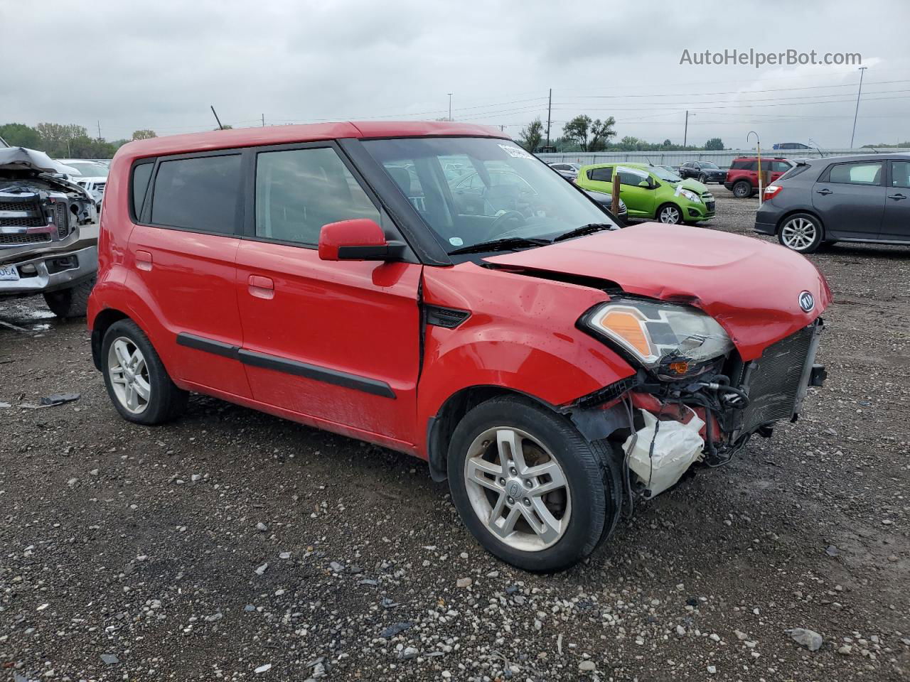 2010 Kia Soul + Red vin: KNDJT2A24A7180261