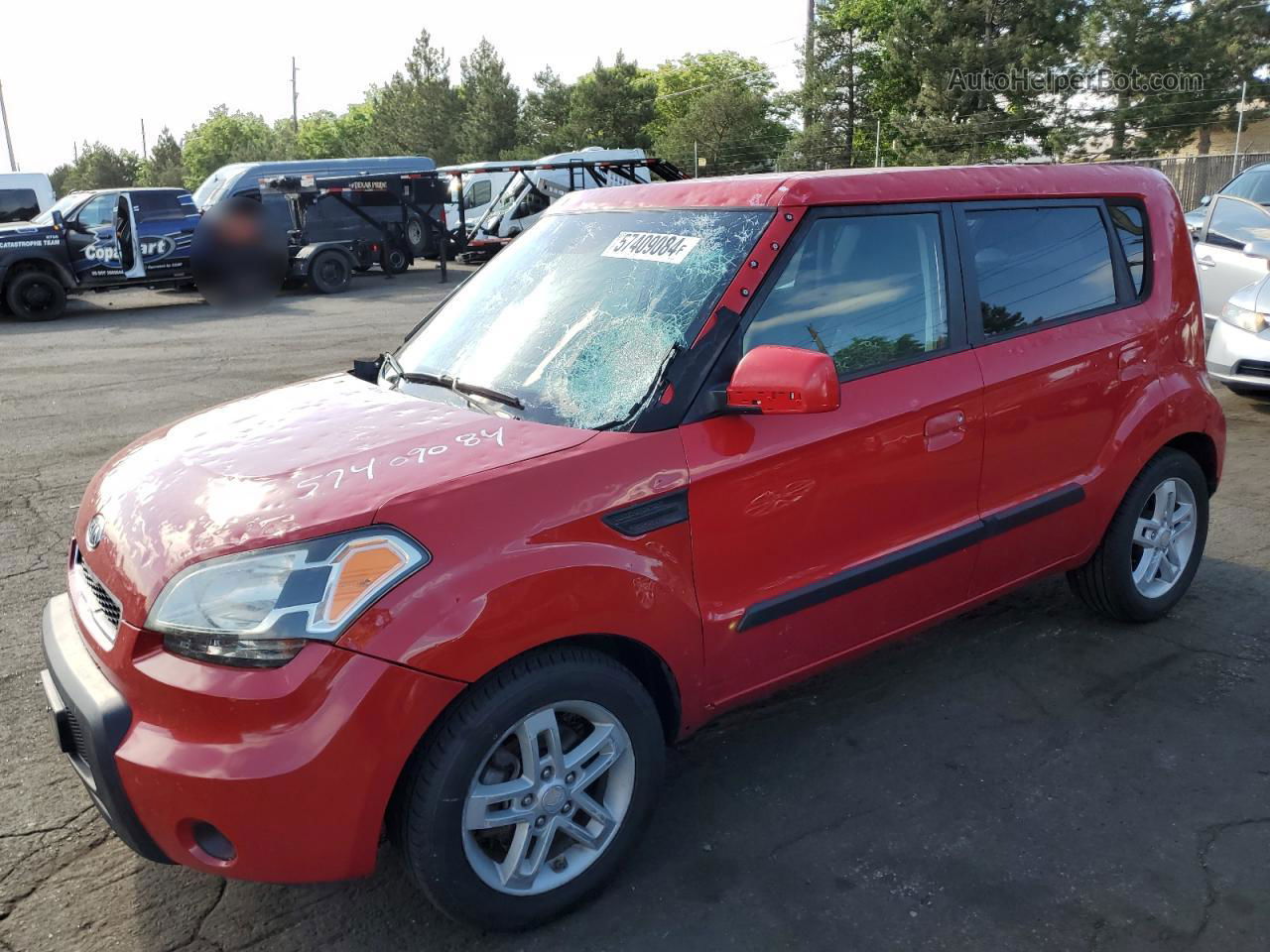 2010 Kia Soul + Red vin: KNDJT2A25A7067886