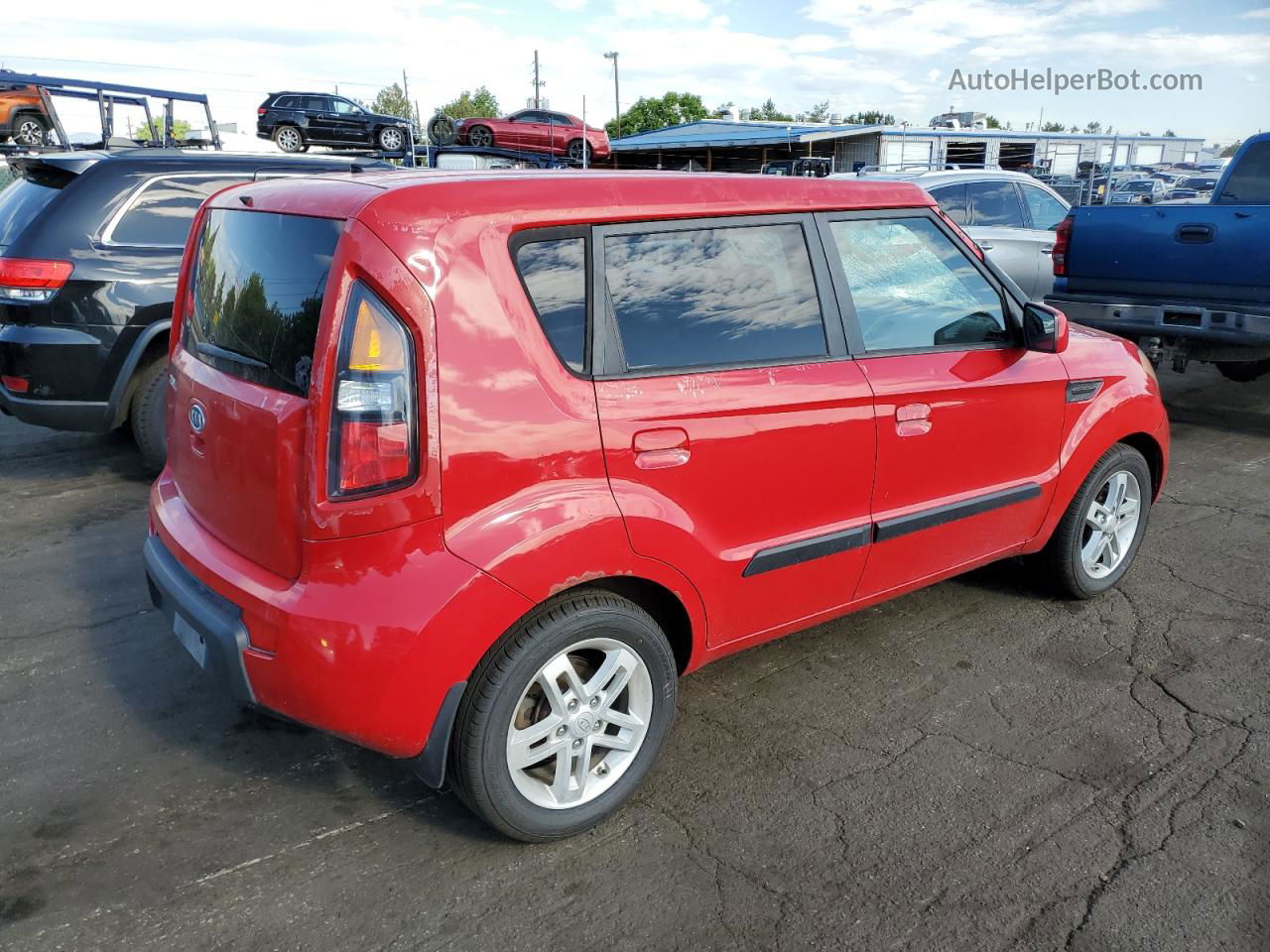 2010 Kia Soul + Red vin: KNDJT2A25A7067886