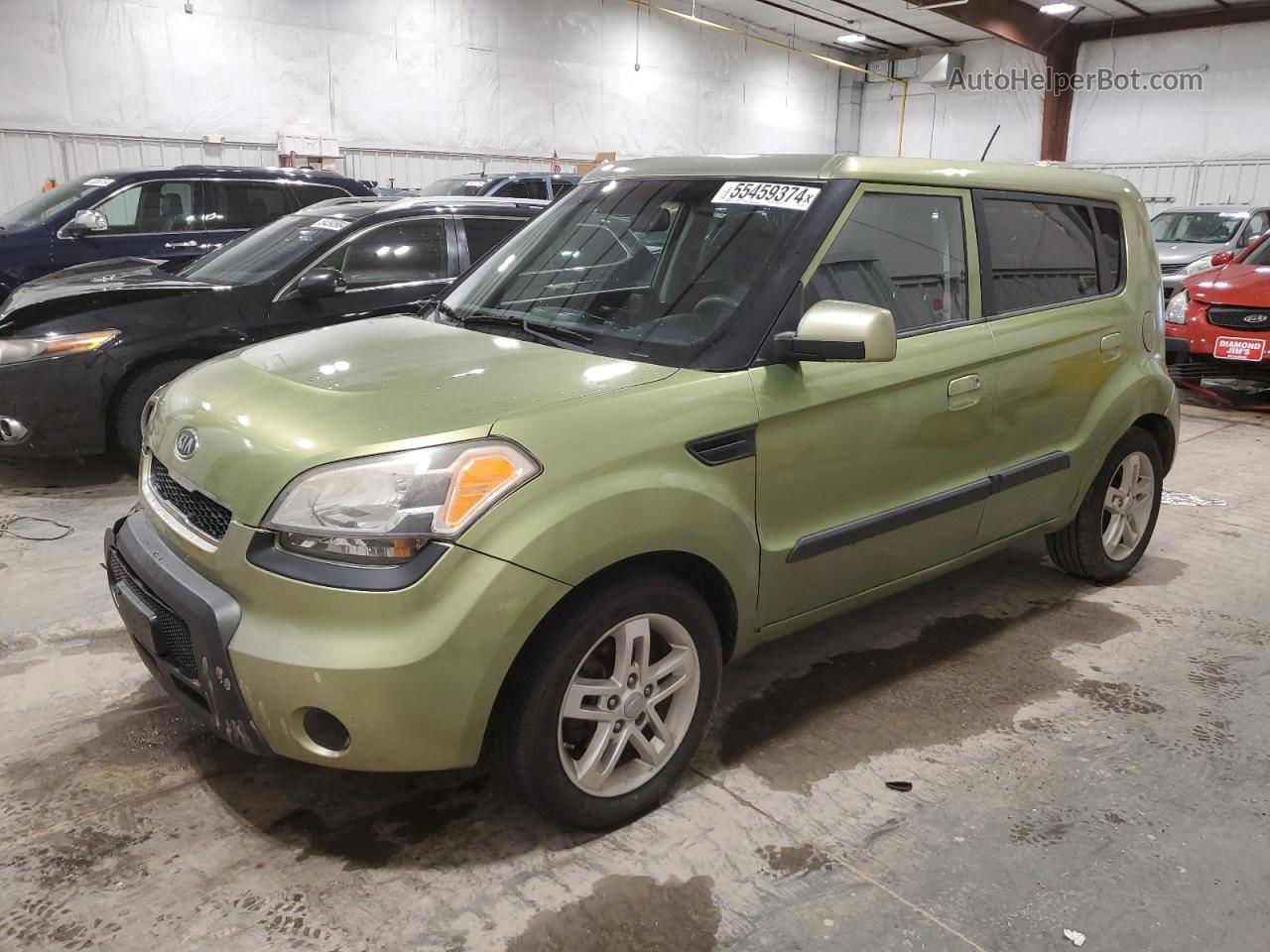 2010 Kia Soul + Green vin: KNDJT2A25A7134146