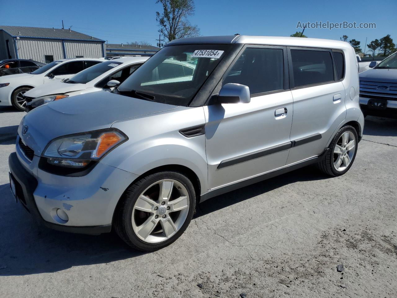 2010 Kia Soul + Серебряный vin: KNDJT2A25A7702959