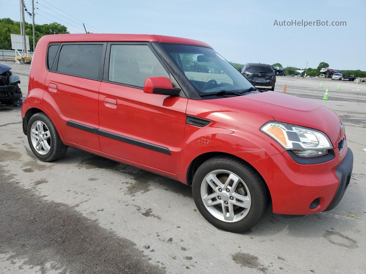 2010 Kia Soul + Красный vin: KNDJT2A27A7114982