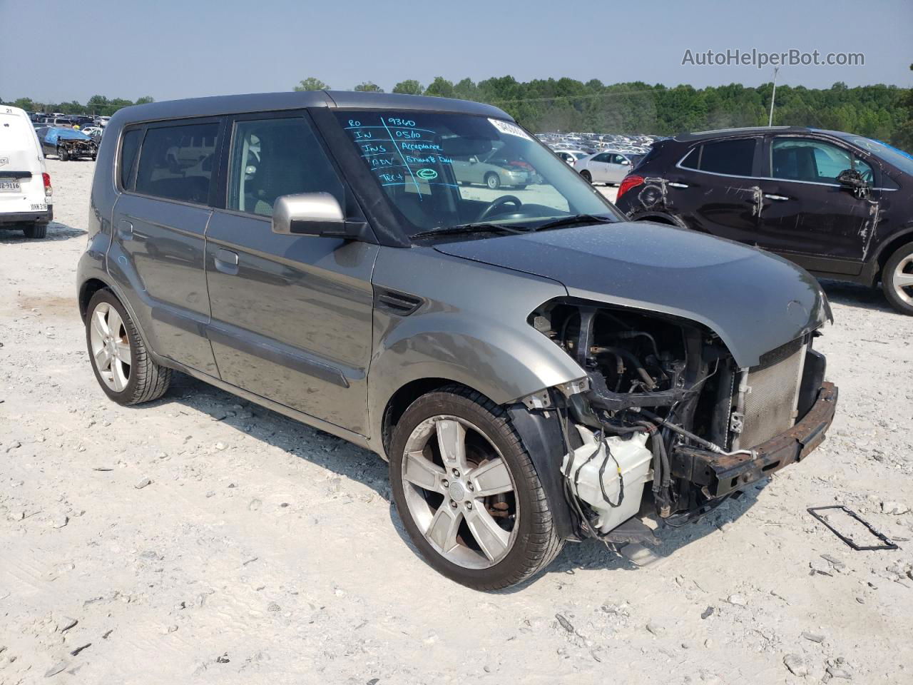 2010 Kia Soul + Серый vin: KNDJT2A27A7176799