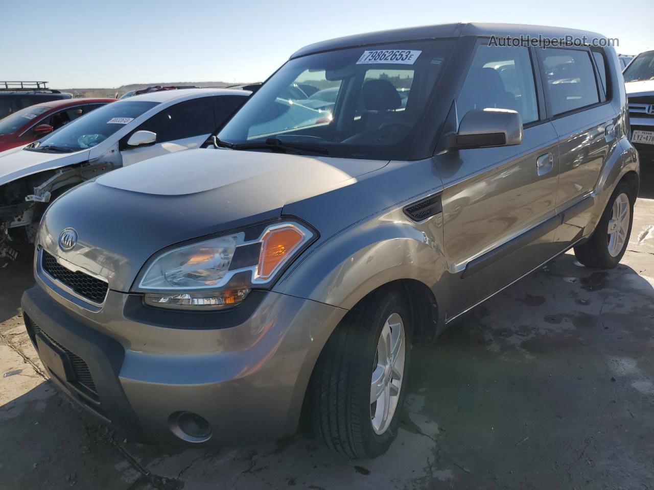 2010 Kia Soul + Gray vin: KNDJT2A29A7125482