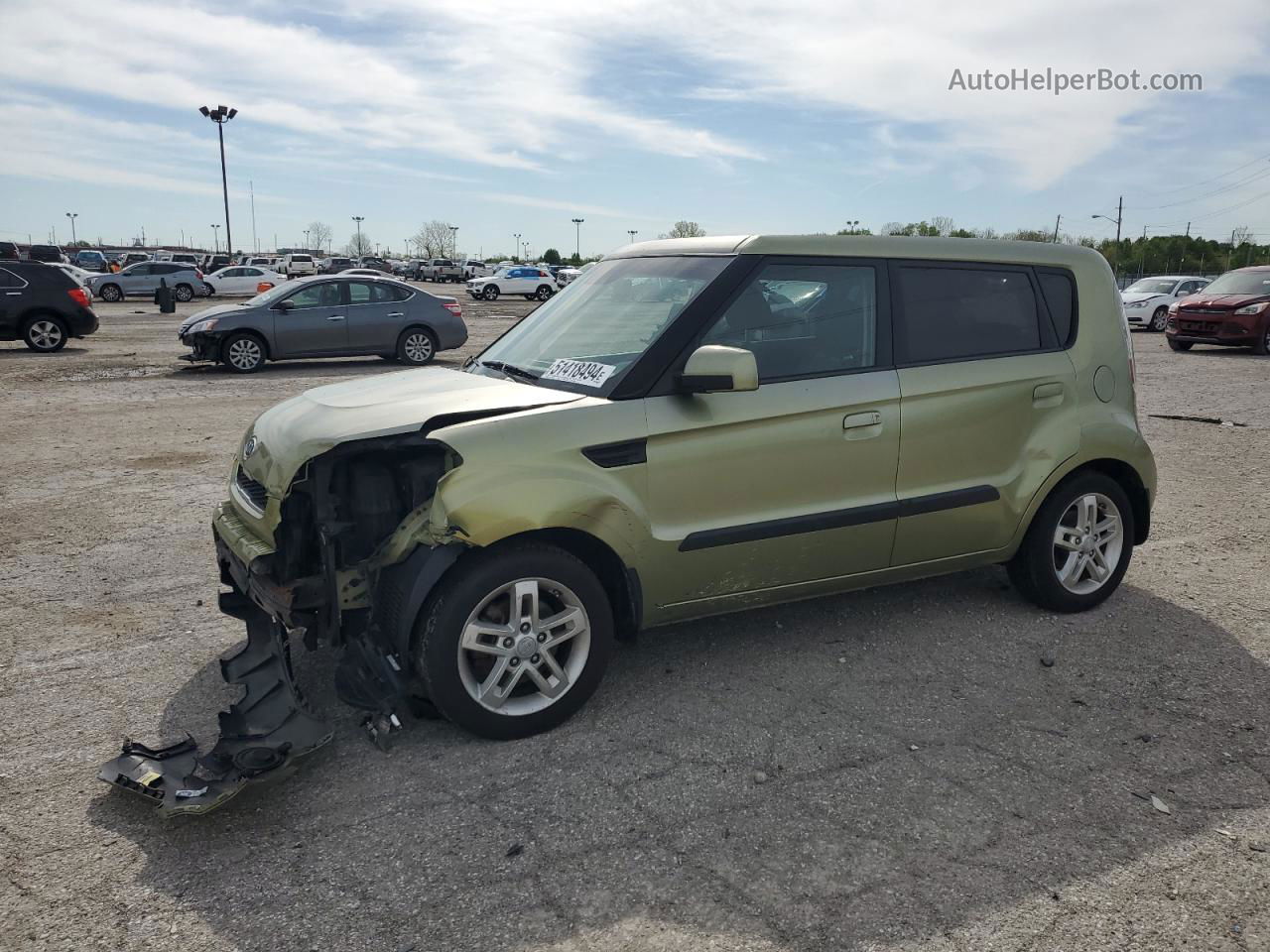 2010 Kia Soul + Зеленый vin: KNDJT2A29A7139494