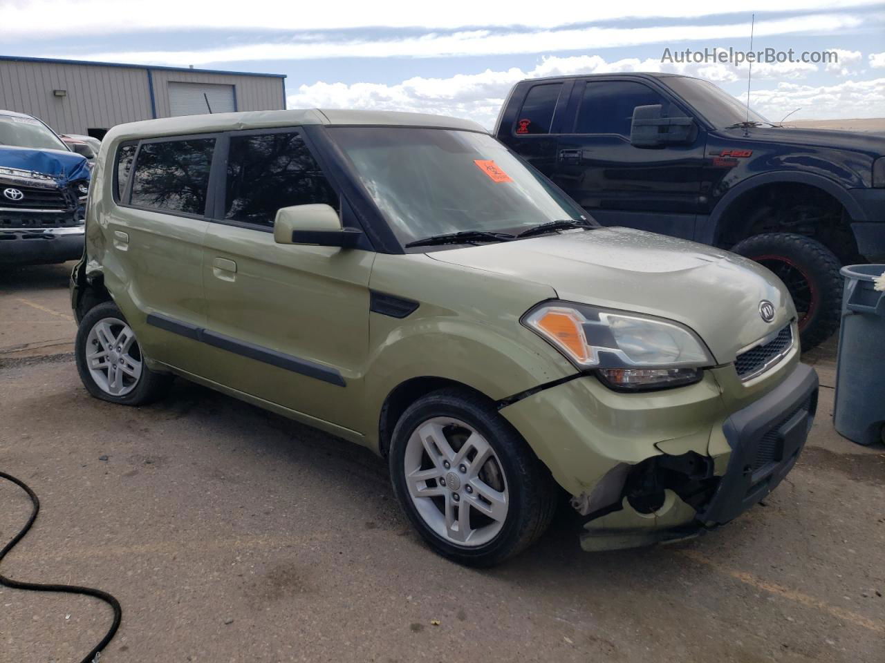 2010 Kia Soul + Зеленый vin: KNDJT2A29A7162936