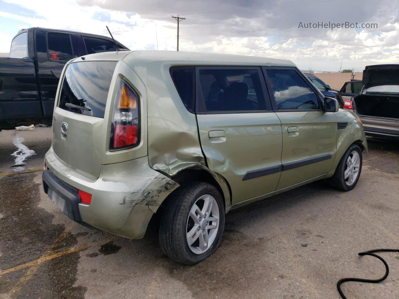 2010 Kia Soul + Зеленый vin: KNDJT2A29A7162936