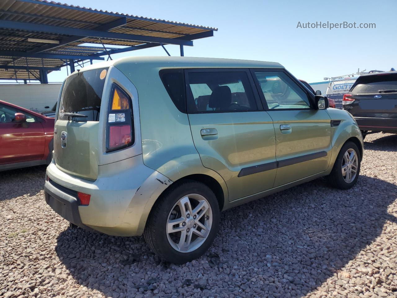 2010 Kia Soul + Green vin: KNDJT2A2XA7029649