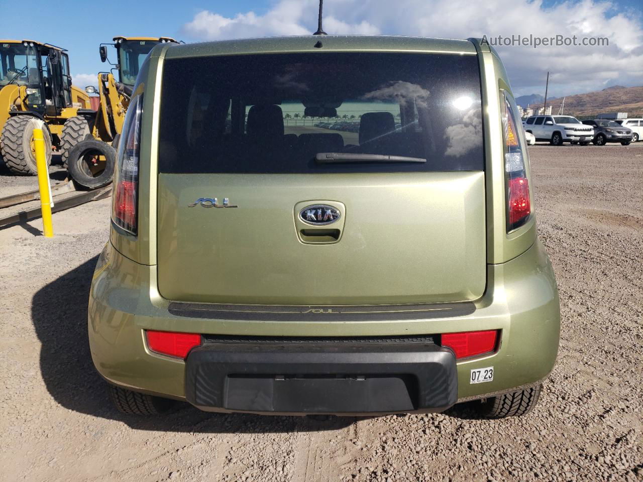 2010 Kia Soul + Зеленый vin: KNDJT2A2XA7151539