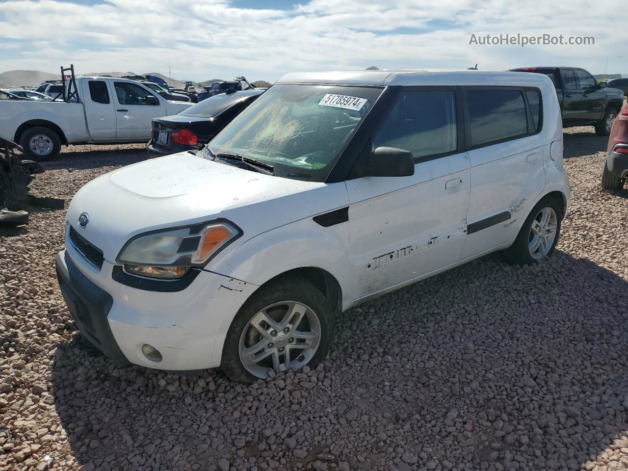 2010 Kia Soul + White vin: KNDJT2A2XA7160841